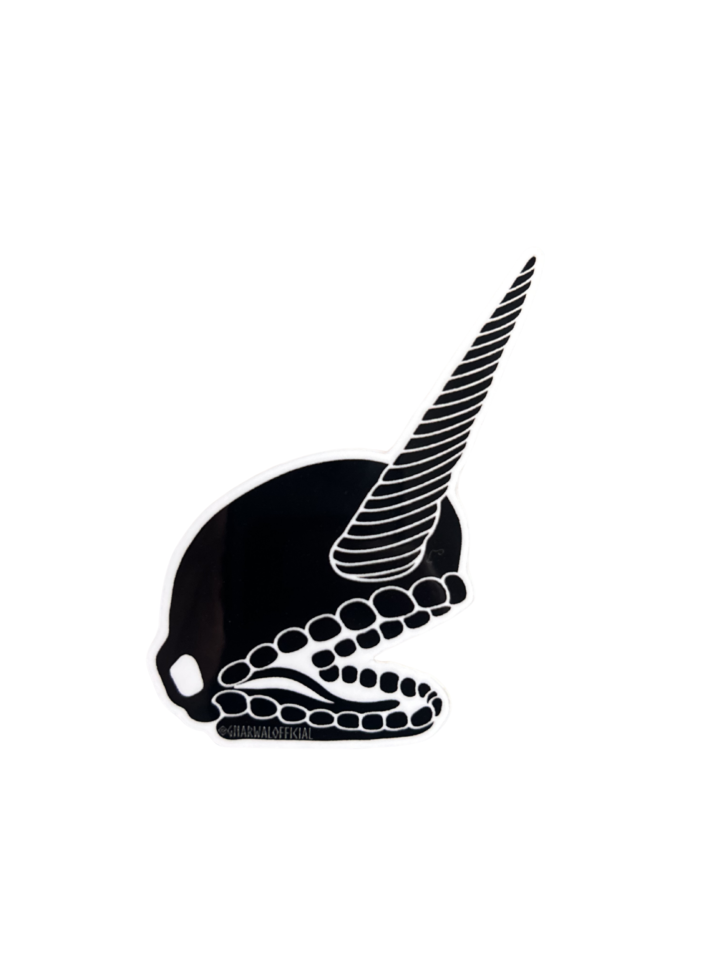 Gnarwal Skull (Black)