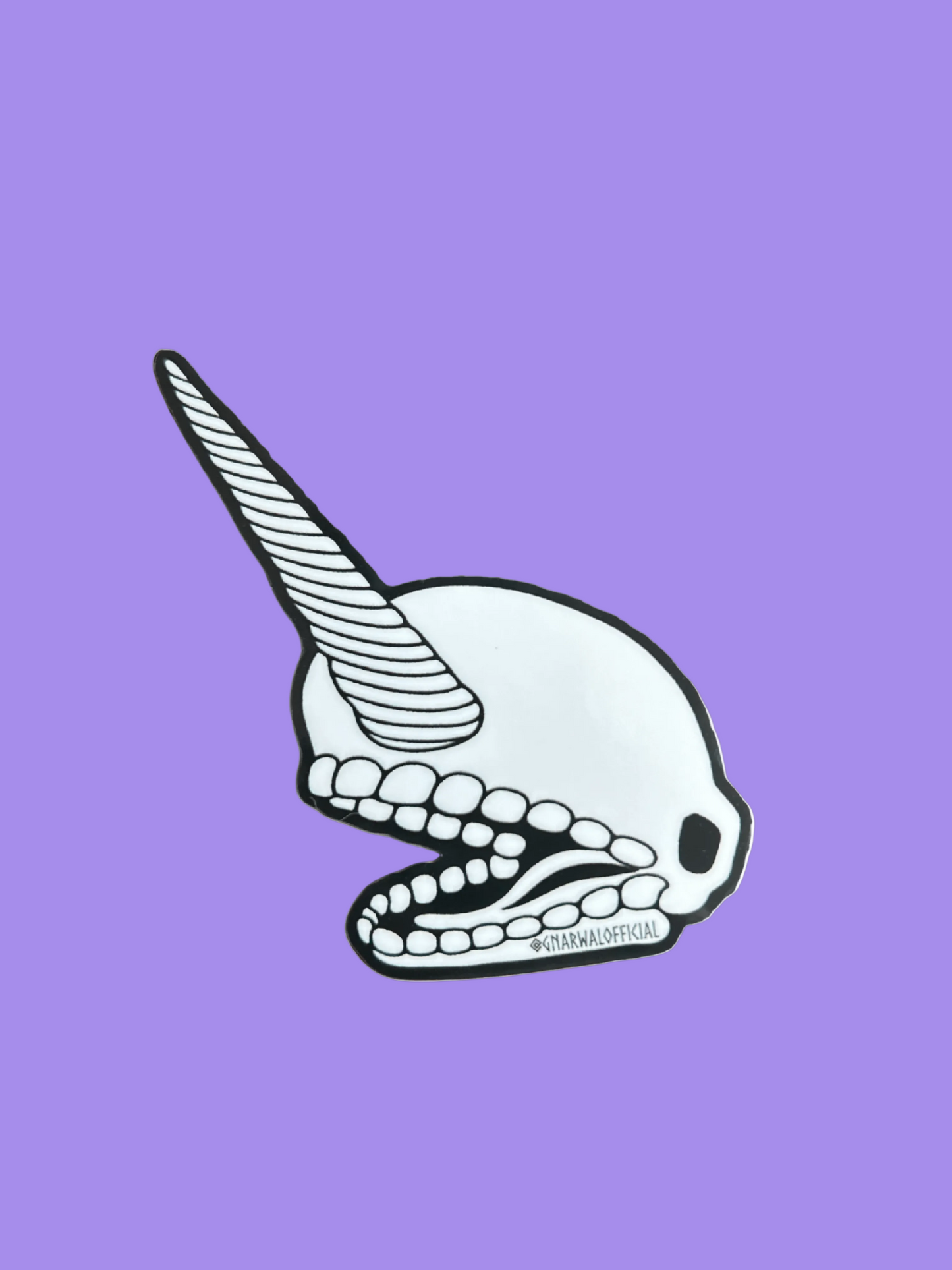 Gnarwal Skull (White)